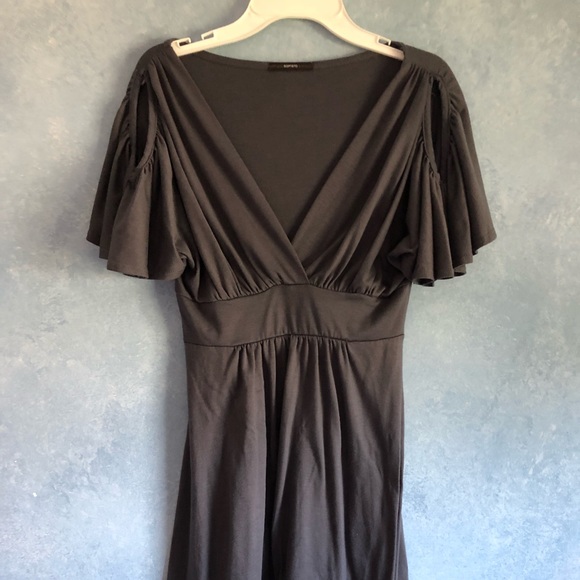 ❤️ 5/$25 Soprano Cold Shoulder Cotton Tee Dress - Picture 2 of 6